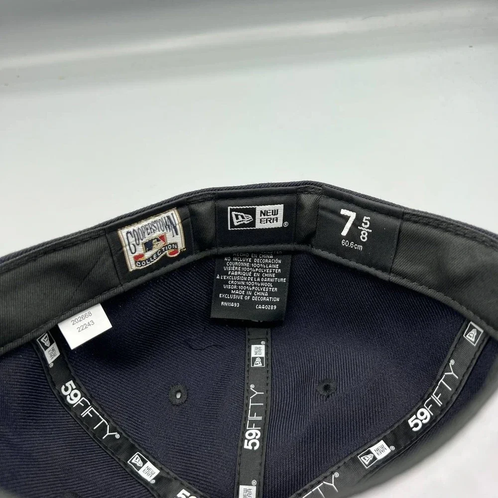 Detroit Tigers‎ Hat Men 7 5/8 Navy Red 59Fifty New Era MLB Fitted Cap